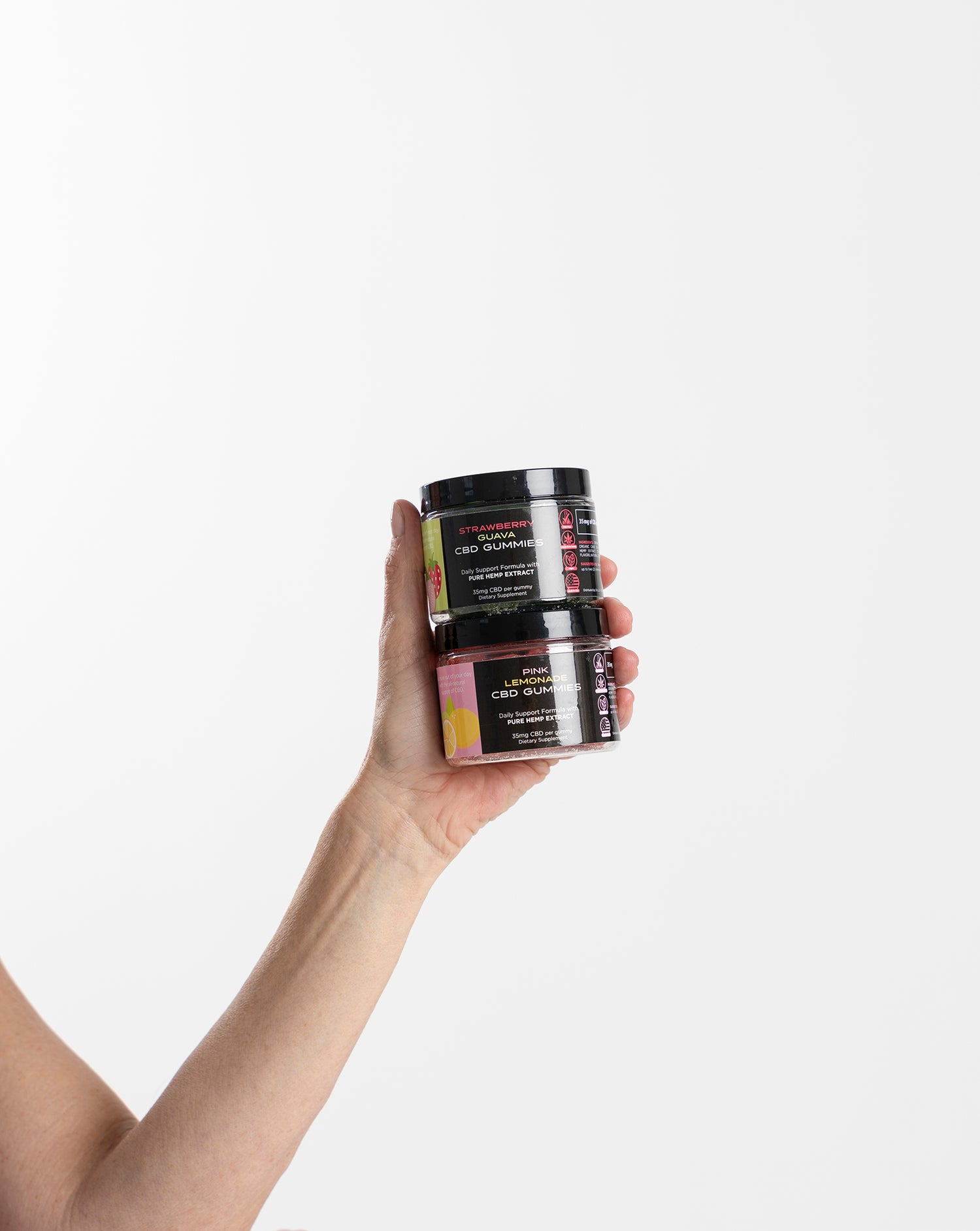 Pure CBD gummies in two flavors