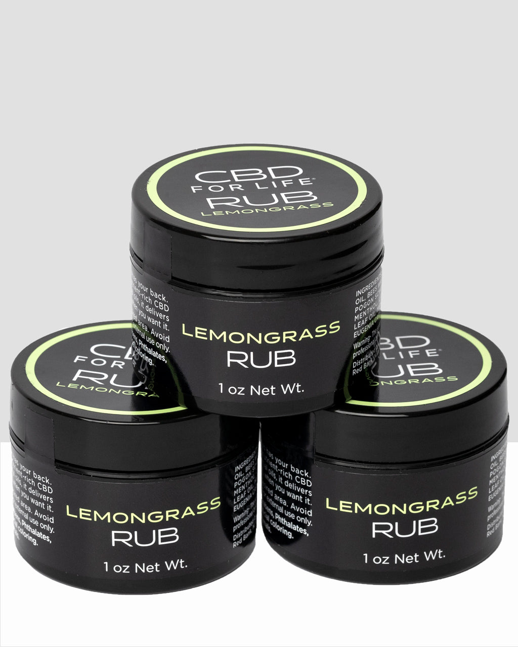 CBD Lemongrass Rub (3 Pack)