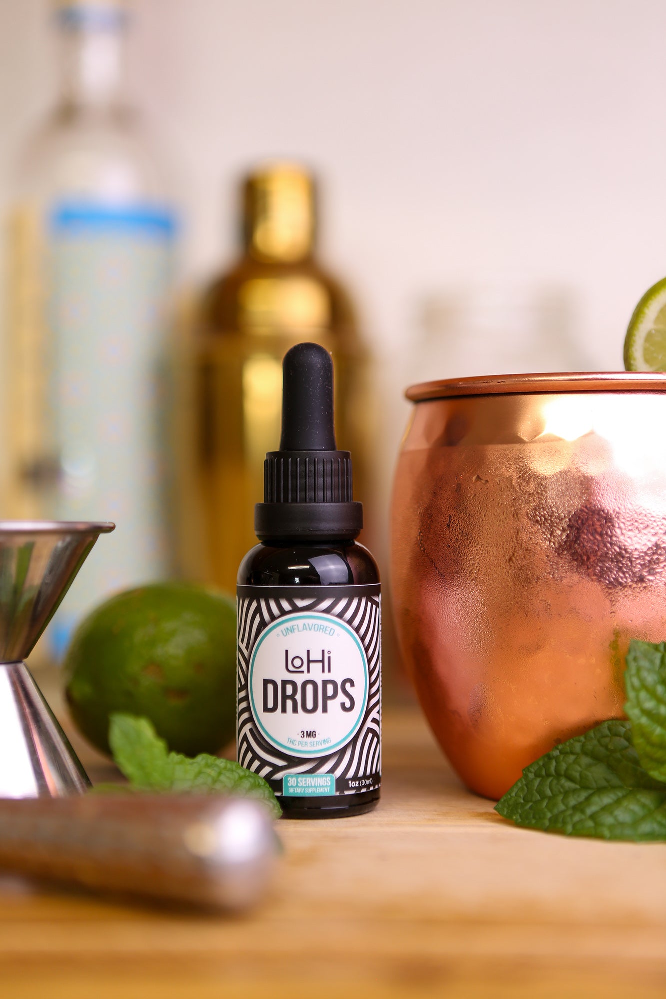 LoHi THC Drops with a Moscow Mule