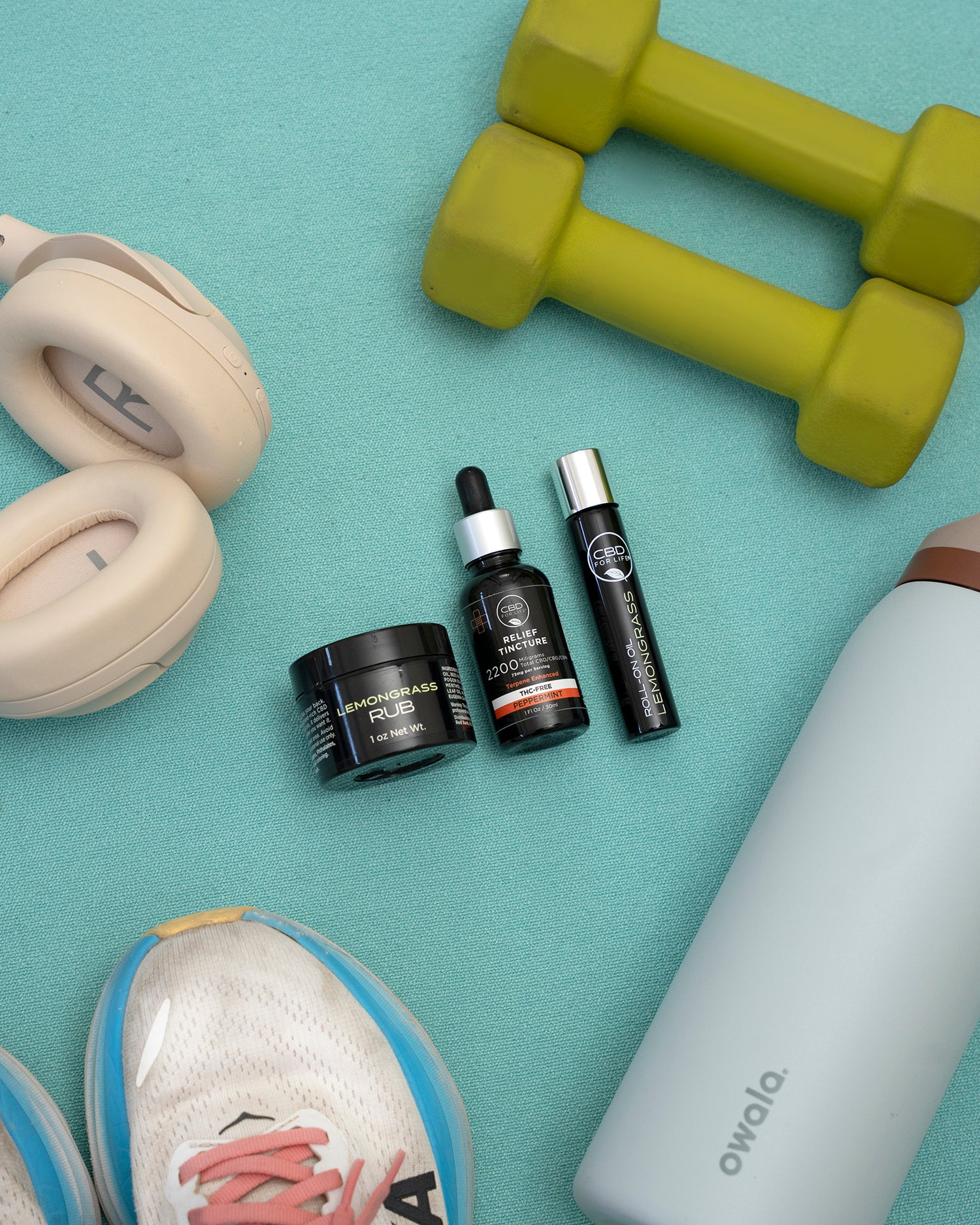 CBD products for pain with fitness essentials.