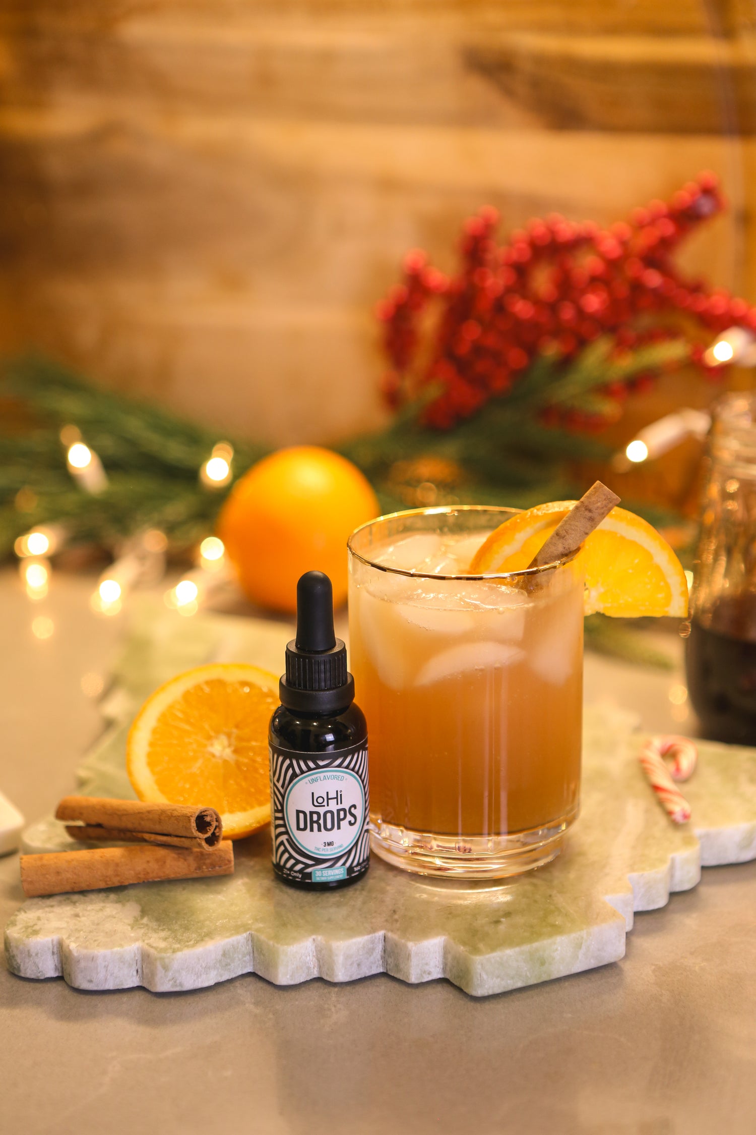 Spiced orange chai mocktail