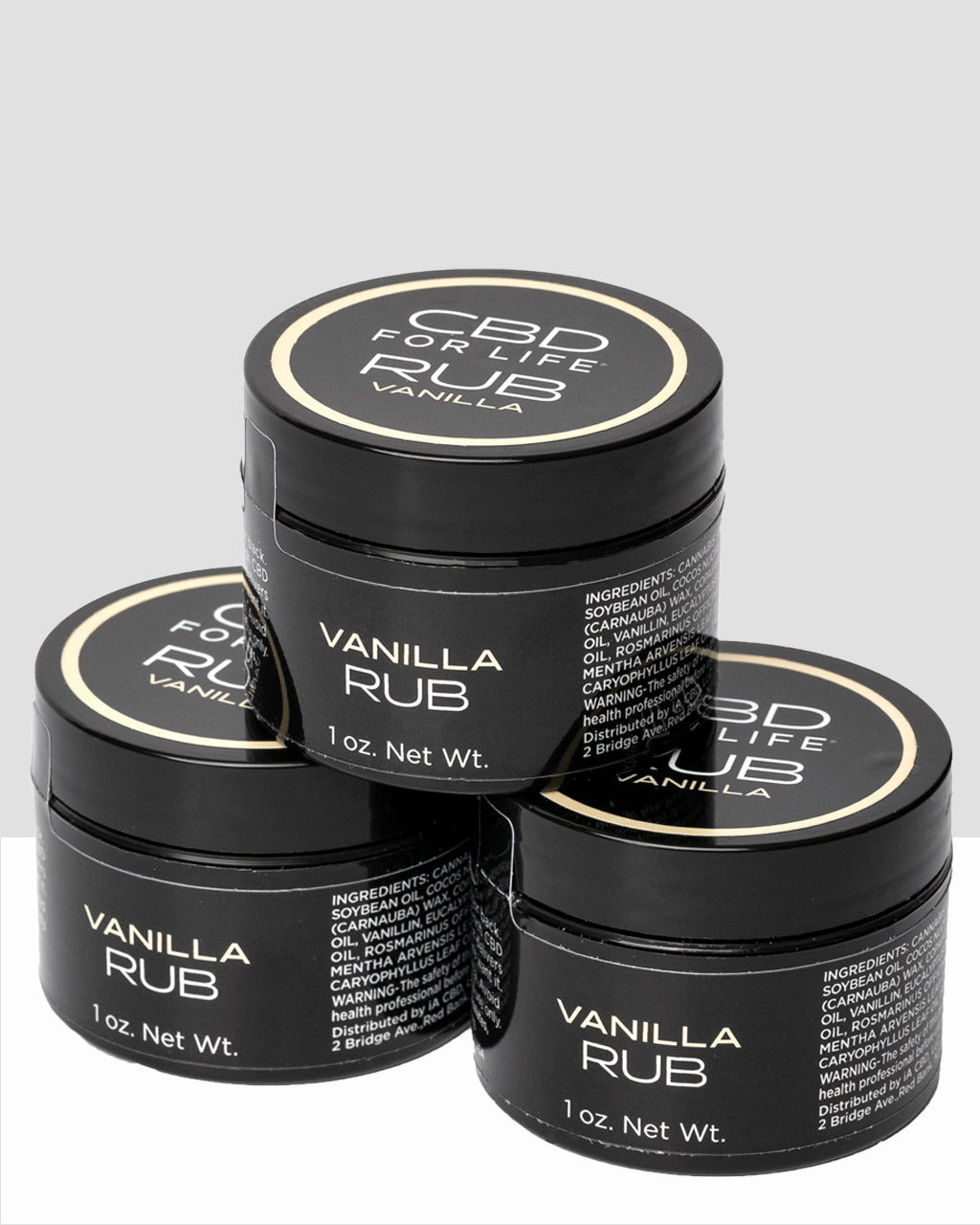 CBD Vanilla Rub (3 Pack)