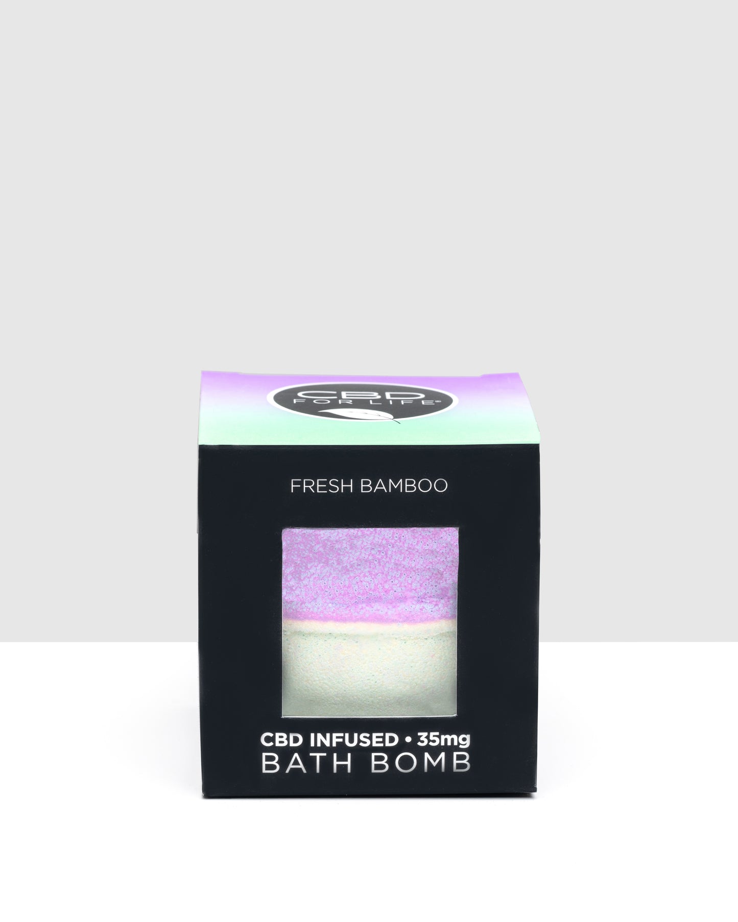 Time to create a relaxing spa experience with our Fresh Bamboo CBD Bath Bomb. CBD meets coconut oil and ylang ylang to help you soothe you into a relaxing bath and melt away stress and anxiety.