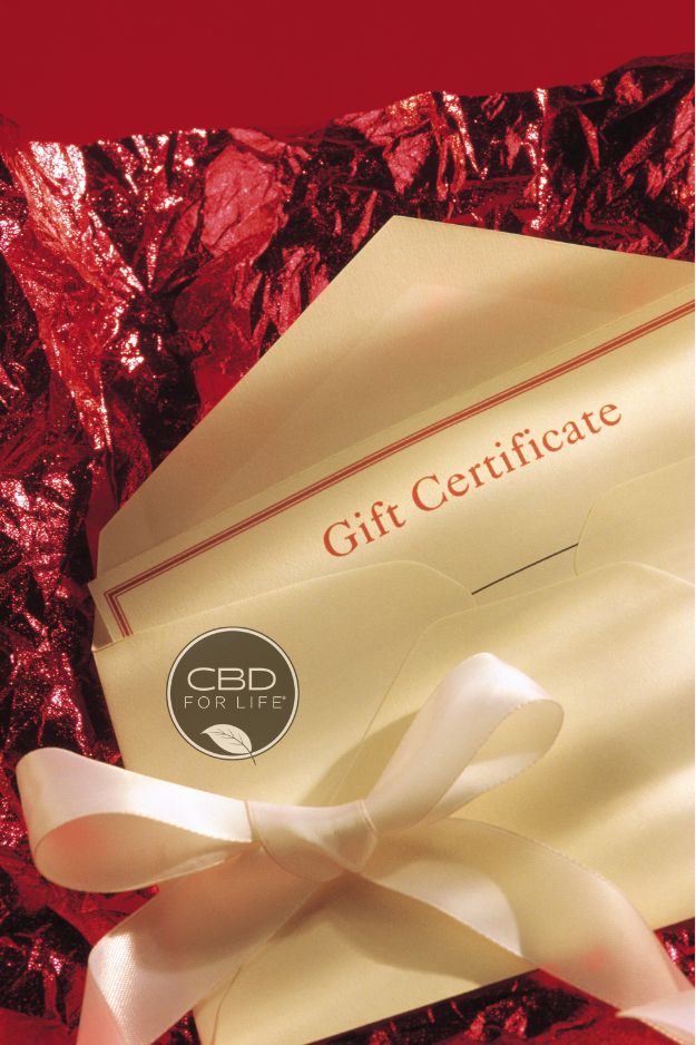 CBD Certificates from CBD for Life are a great gift for loved ones with a variety of CBD products. The CBD gift card can be used to purchase CBD products from our CBD shop.